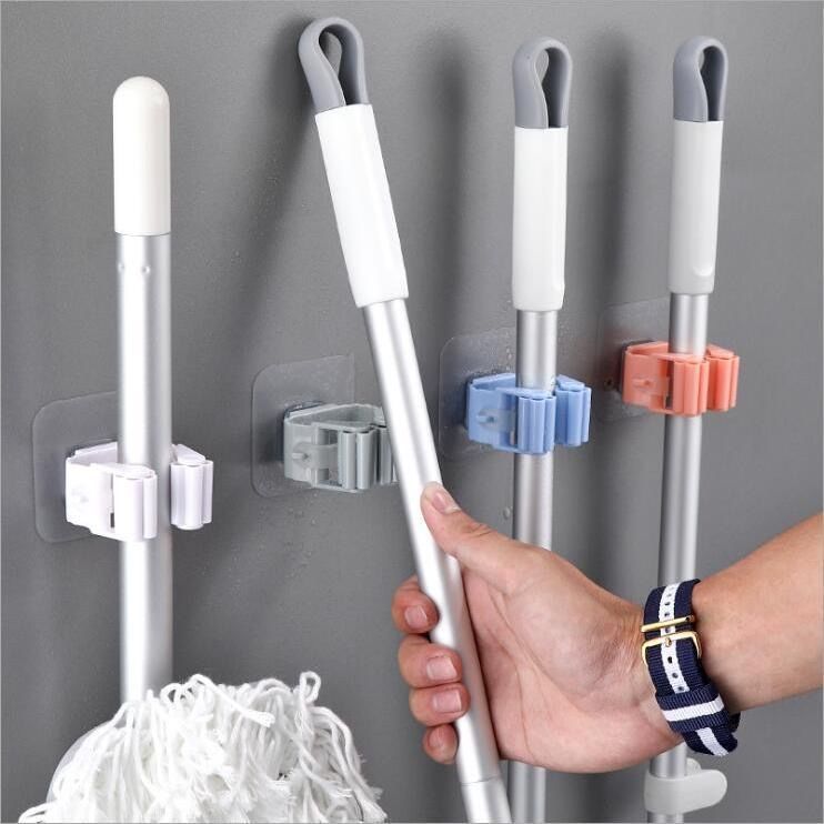 Wall Mounted Mop Broom Holder - LightsBetter
