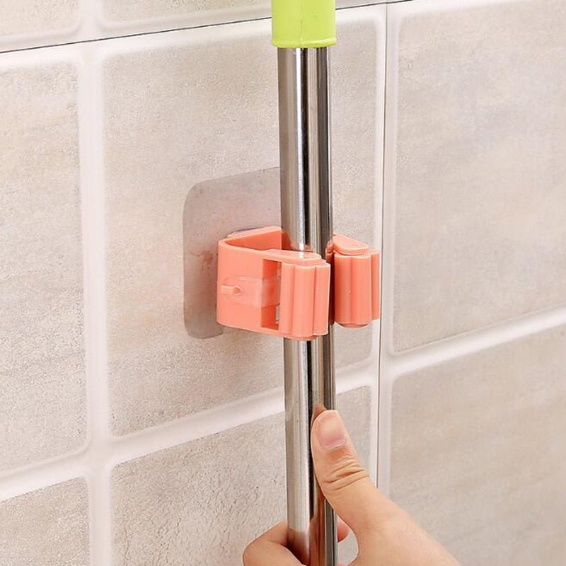 Wall Mounted Mop Broom Holder - LightsBetter