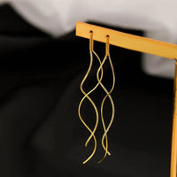 Thumbnail for Wave Threader Earrings - LightsBetter