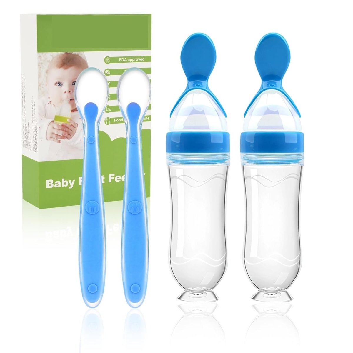 Baby Feeder with Spoon - 4 Pack - Hot Deal 🔥 - LightsBetter