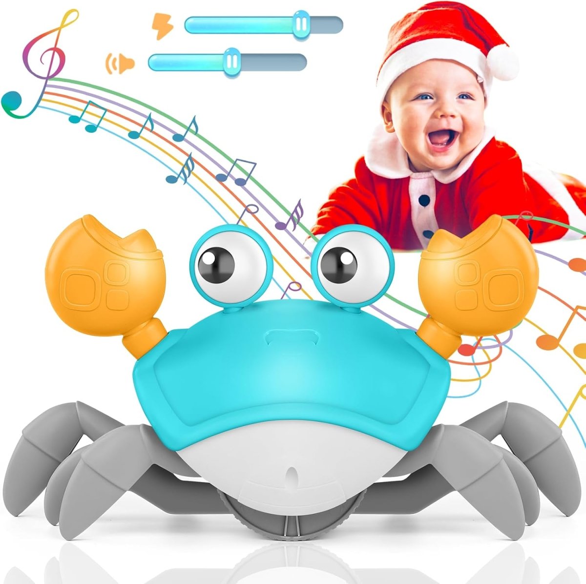Crawling Crab Baby Toy - Christmas Gift - 3 - 12 Month - LightsBetter