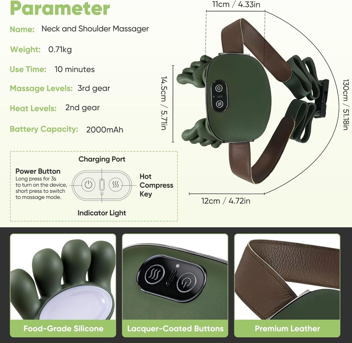 Shiatsu Massager - LightsBetter