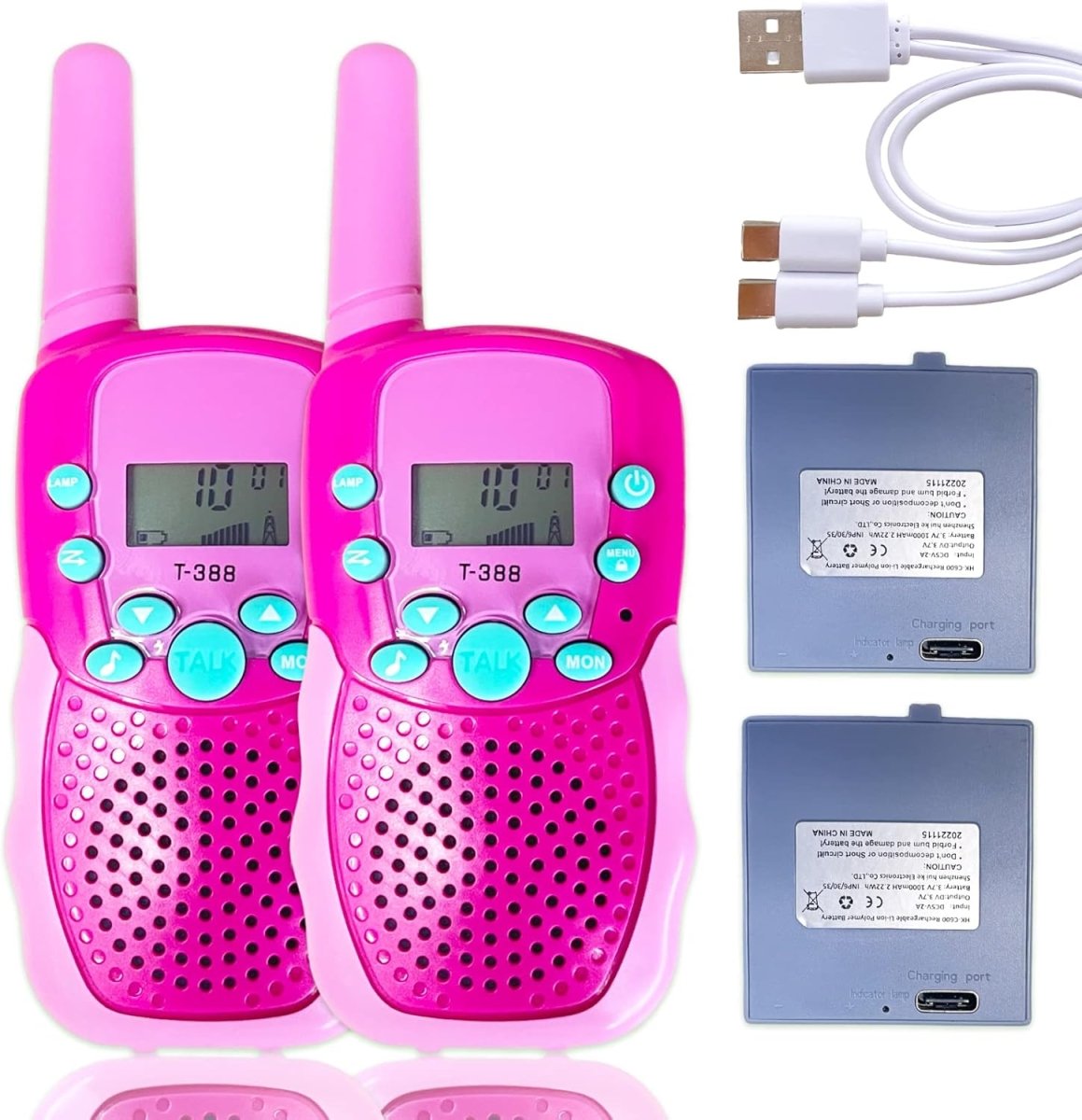 Walkie Talkies for Kids - Rechargeable - 3 - 12 Year Old - LightsBetter