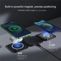 Thumbnail for 3 In 1 Magnetic Wireless Charger Pad - LightsBetter
