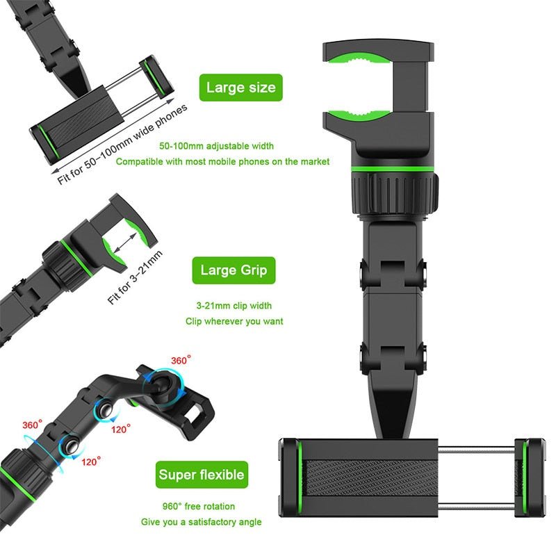 360 Degree Car Phone Holder - LightsBetter