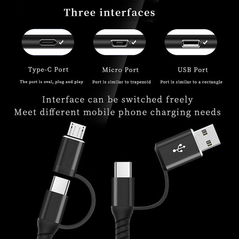 4 In 1 USB Cable - LightsBetter