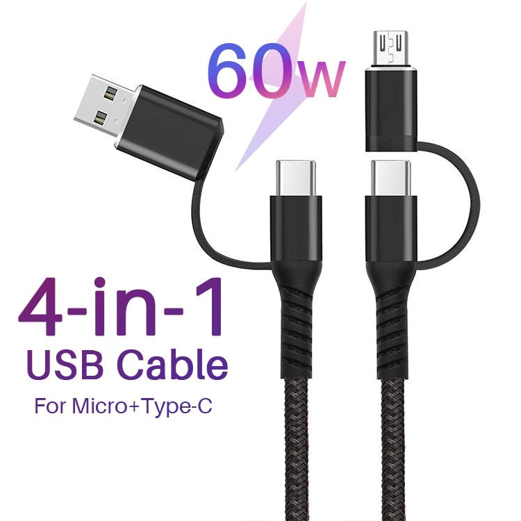4 In 1 USB Cable - LightsBetter