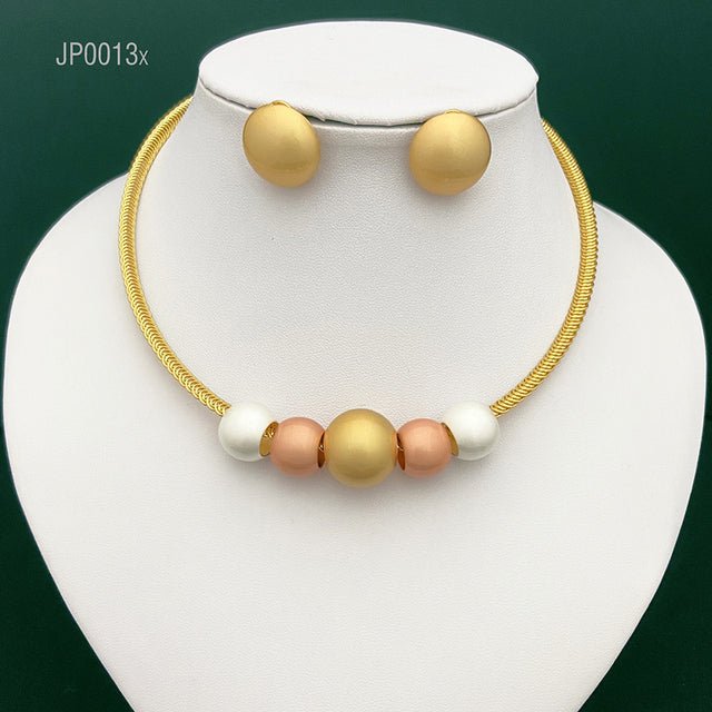 African Beads Jewelry Set - LightsBetter