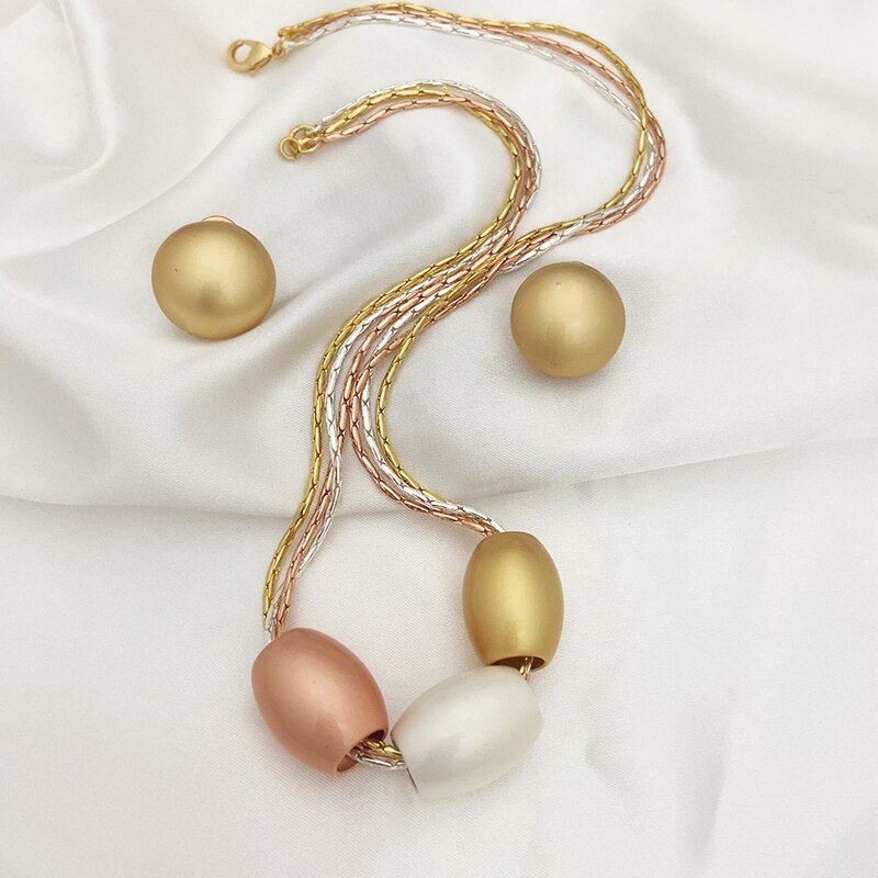 African Beads Jewelry Set - LightsBetter