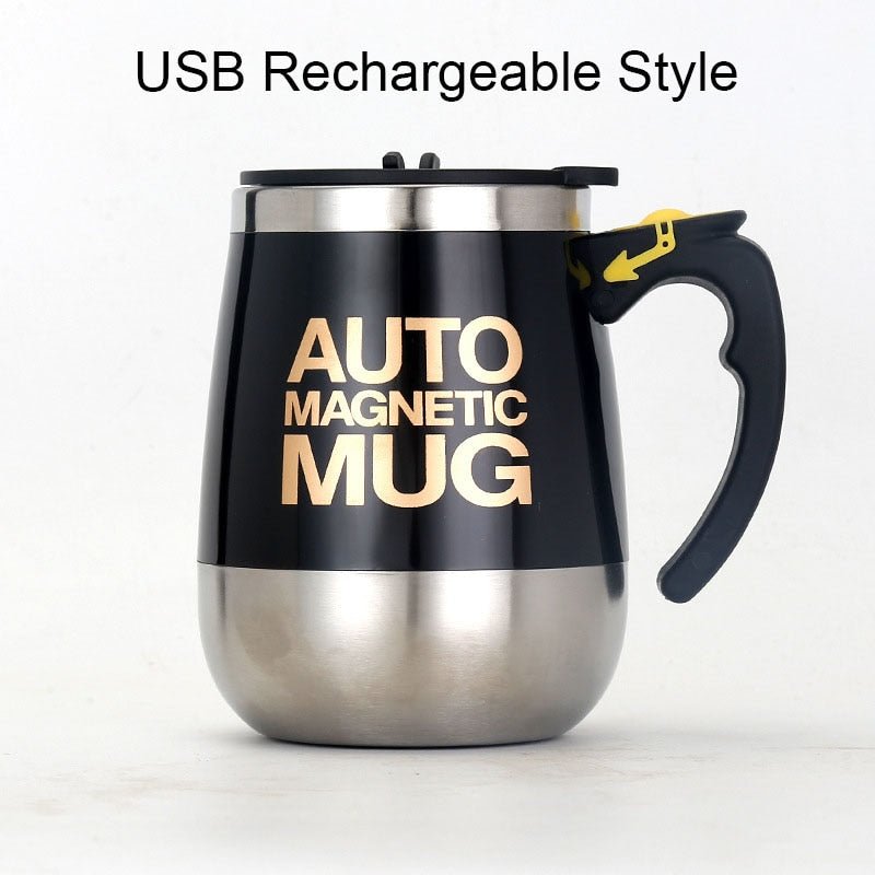 Automatic Magnetic Stirring Coffee Mug, Rotating Home Office Travel Mixing  Cup, Funny Electric Stainless Steel Self Mixing Coffee Tumbler, Suitable  for Coffee, Milk, Cocoa and Other Beverages 