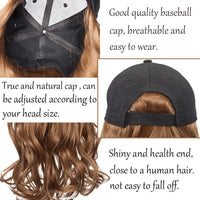 Thumbnail for Baseball Cap Long Hair Wig - LightsBetter