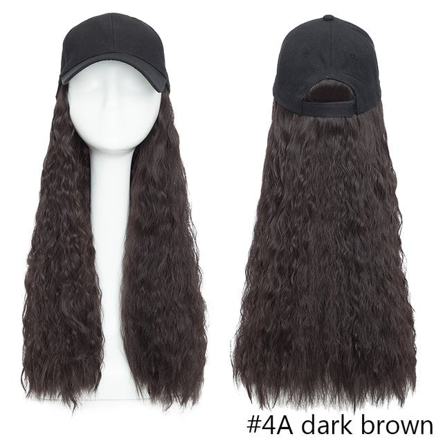 Baseball Cap Long Hair Wig - LightsBetter