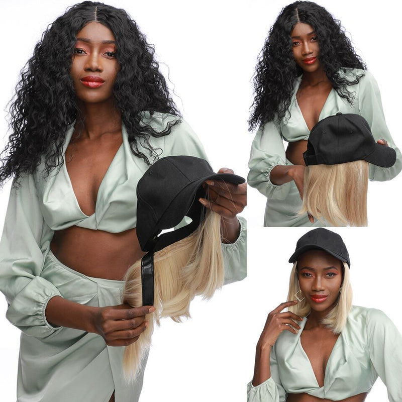 Baseball Cap Short Hair Wig - LightsBetter
