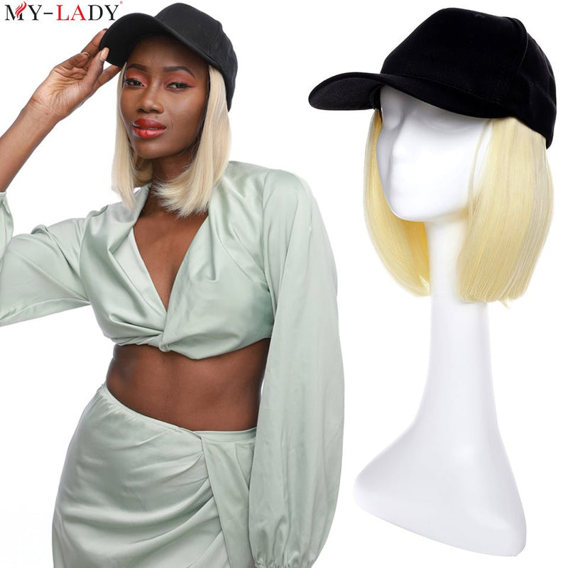 Baseball Cap Short Hair Wig - LightsBetter