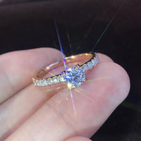 Thumbnail for Crystal Zircon Rings - LightsBetter