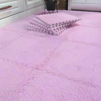 Thumbnail for Fluffy Puzzle Floor Mat - LightsBetter