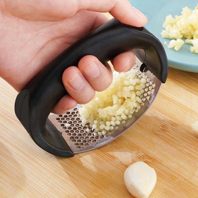 Manual Onion Chopper Stainless Steel Garlic Presser Food Crusher Cutter  Meat Mincer Hand Press for Vegetable Kitchen Tool
