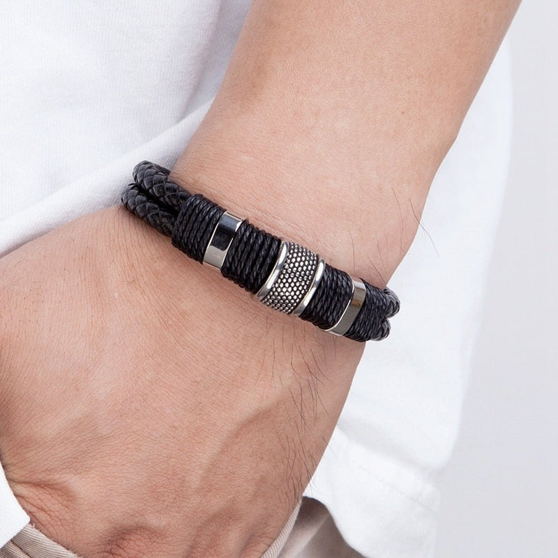 Leather Charm Bracelet - LightsBetter