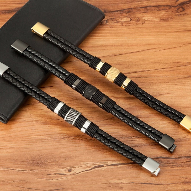 Leather Charm Bracelet - LightsBetter