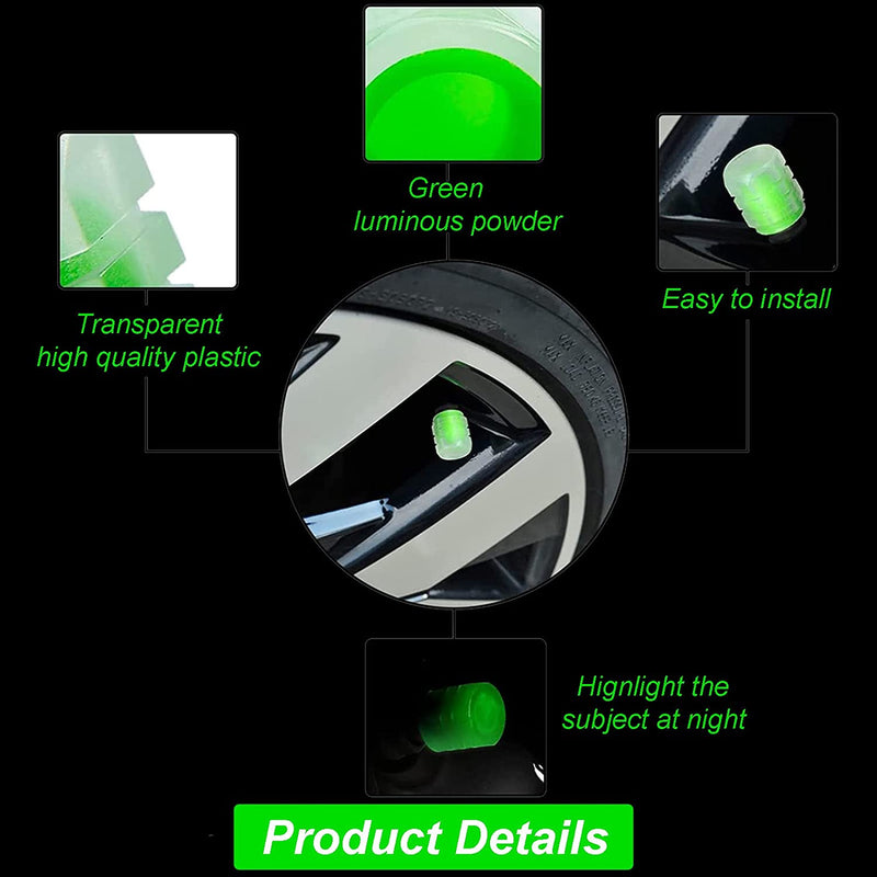 Luminous Car Tire Valve Caps - LightsBetter
