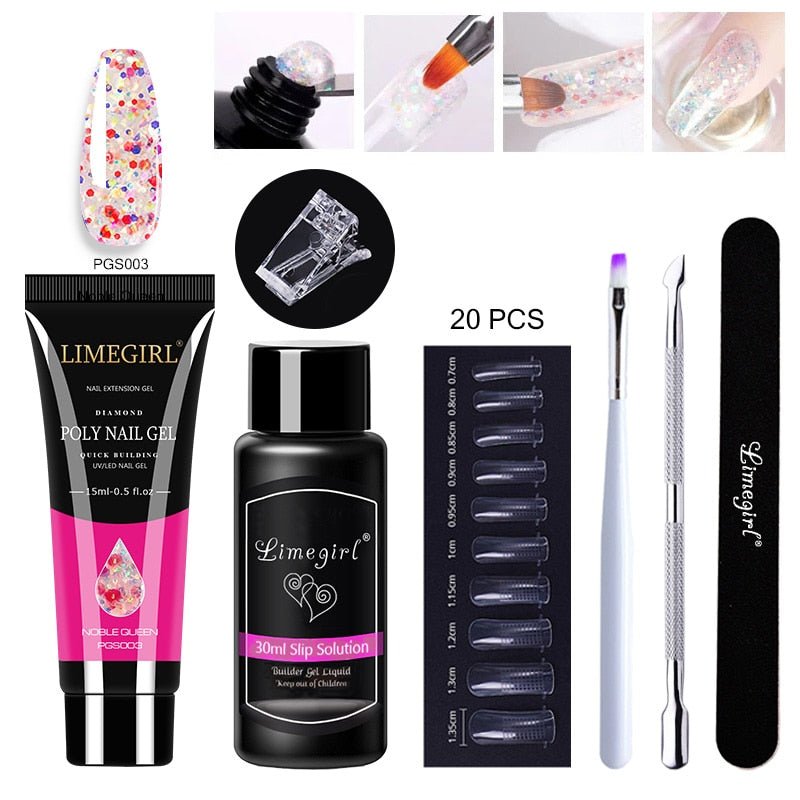 Luxury Polygel Nail Kit - LightsBetter