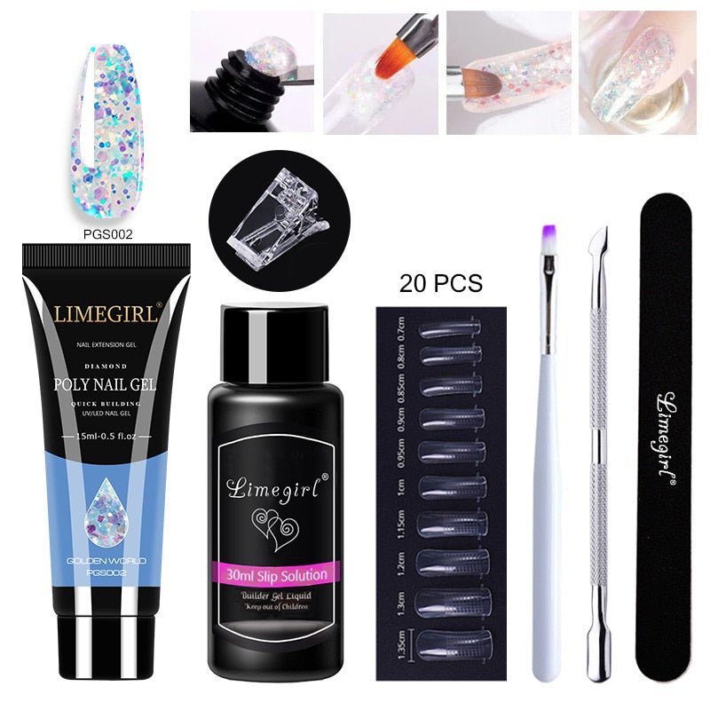 Luxury Polygel Nail Kit - LightsBetter