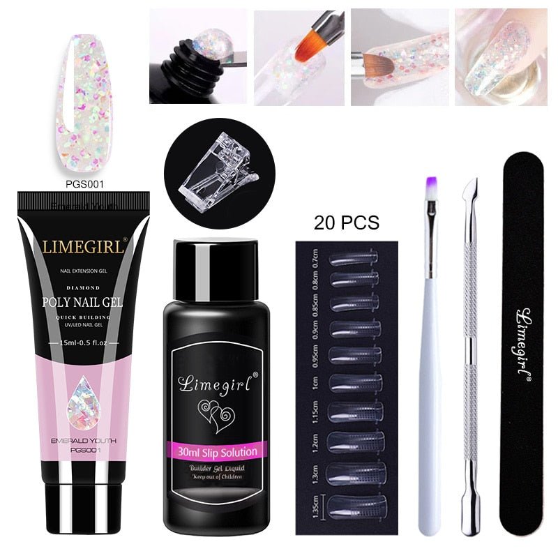 Luxury Polygel Nail Kit - LightsBetter