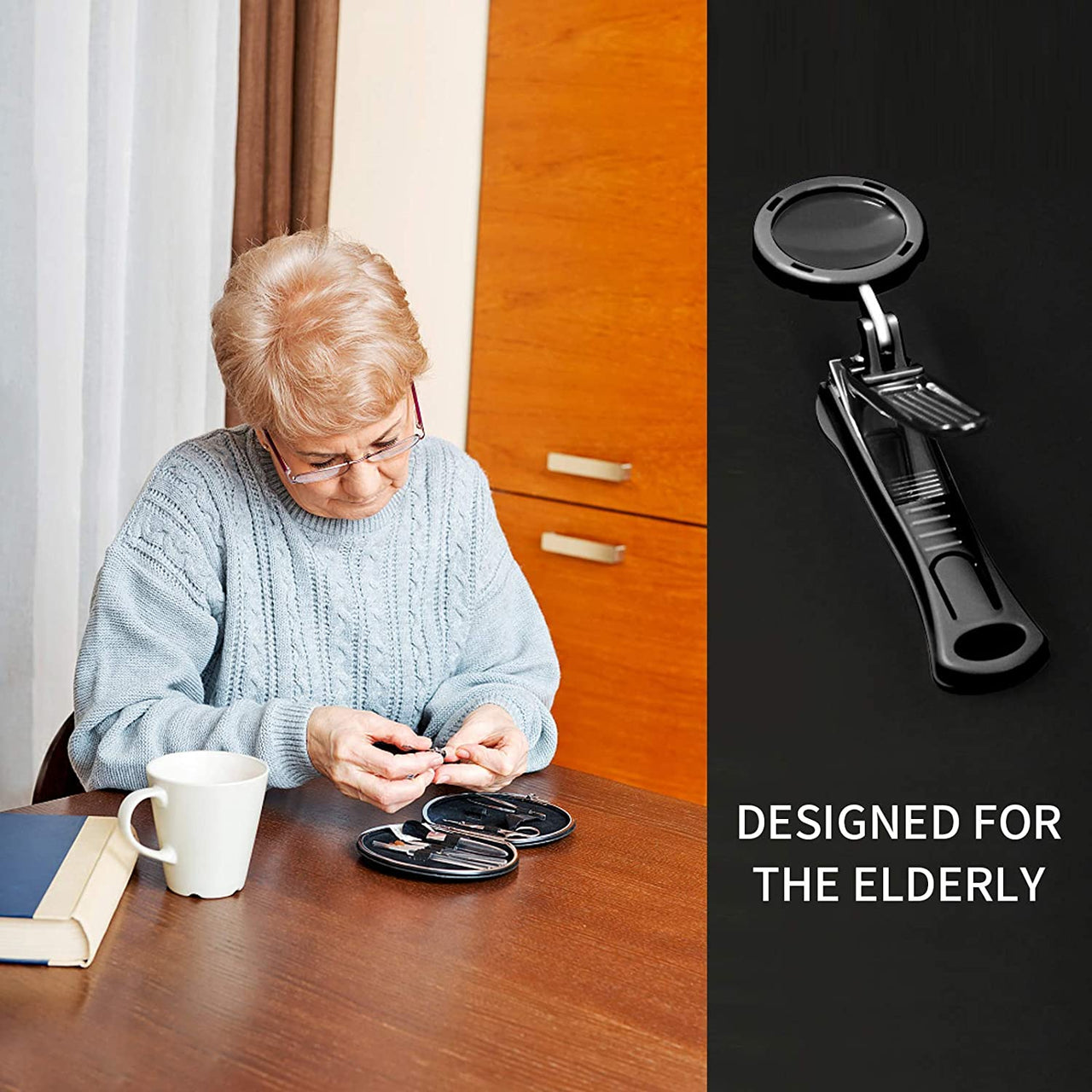 Magnifying Glass Nail Clippers/Just Arrived - LightsBetter