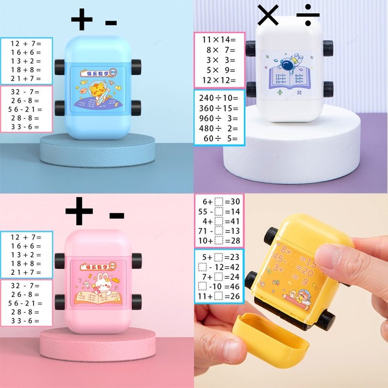 Math Teaching Stamp Roller - LightsBetter