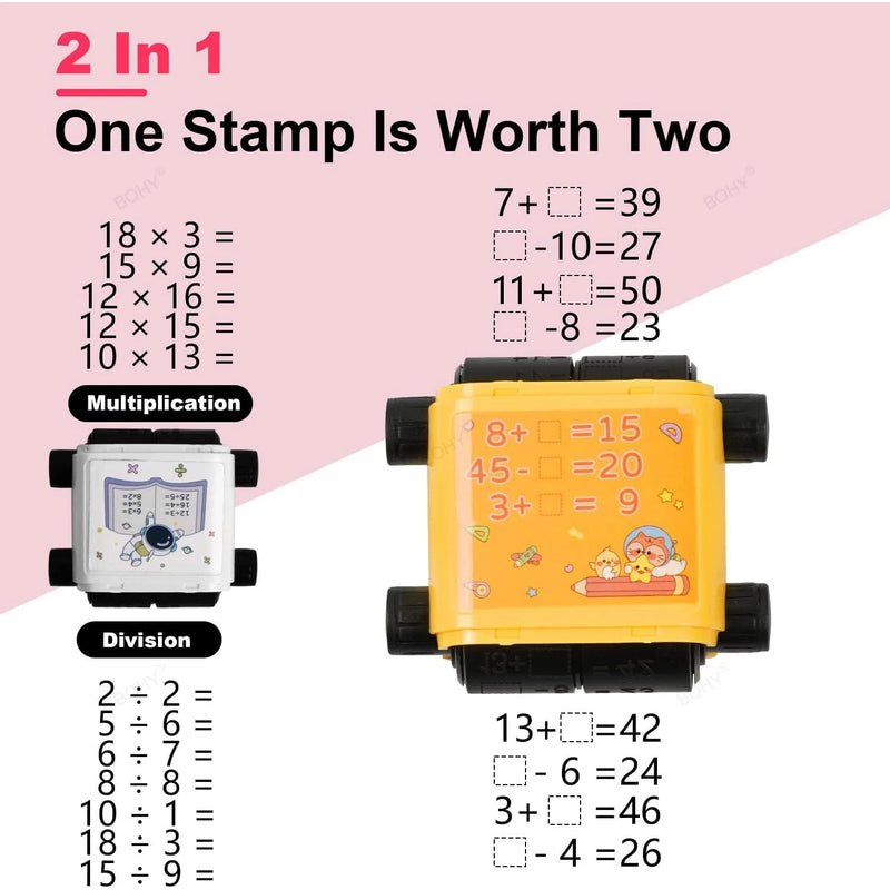 Math Teaching Stamp Roller - LightsBetter