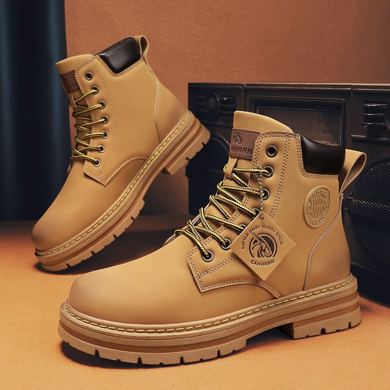 Men Leather Waterproof Boot - LightsBetter