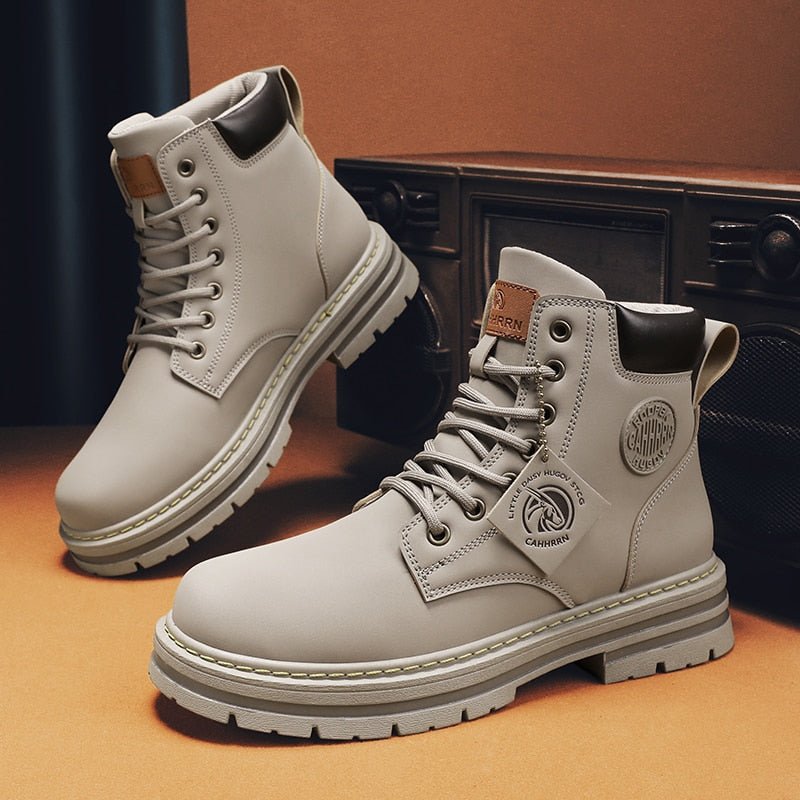 Men Leather Waterproof Boot - LightsBetter