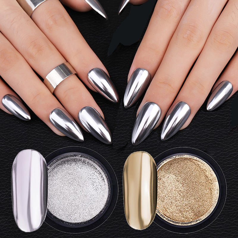 Mirror Nail Powder Glitter / 6 Colours - LightsBetter