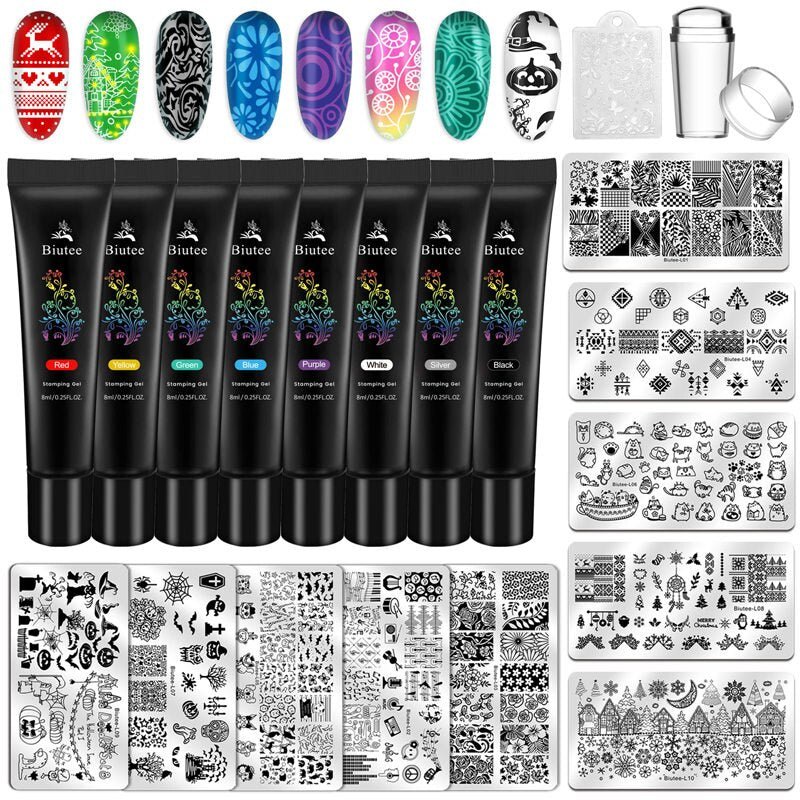 Nail Art Stamping Kit - LightsBetter