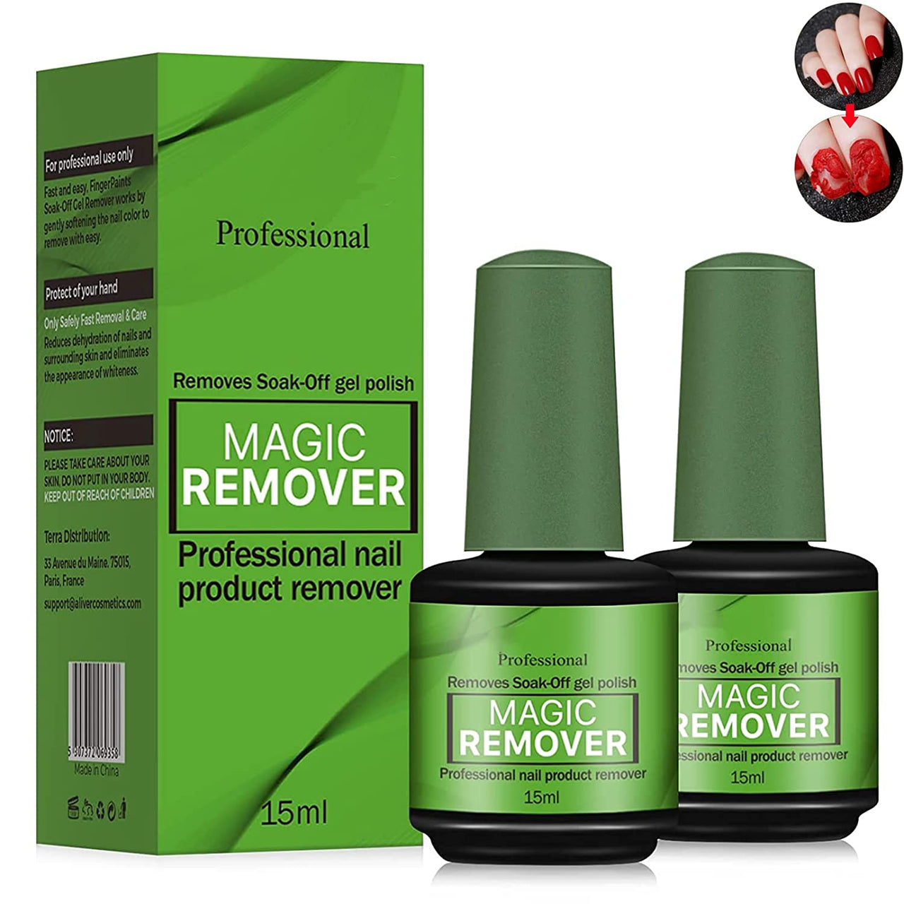 Rosalind Magic Nail Polish Remover,Professional Removes Soak-Off Gel Nail  Polish In 3-5 Minutes,Quickly & Easily,Don't Hurt Your Nails – ROSALIND