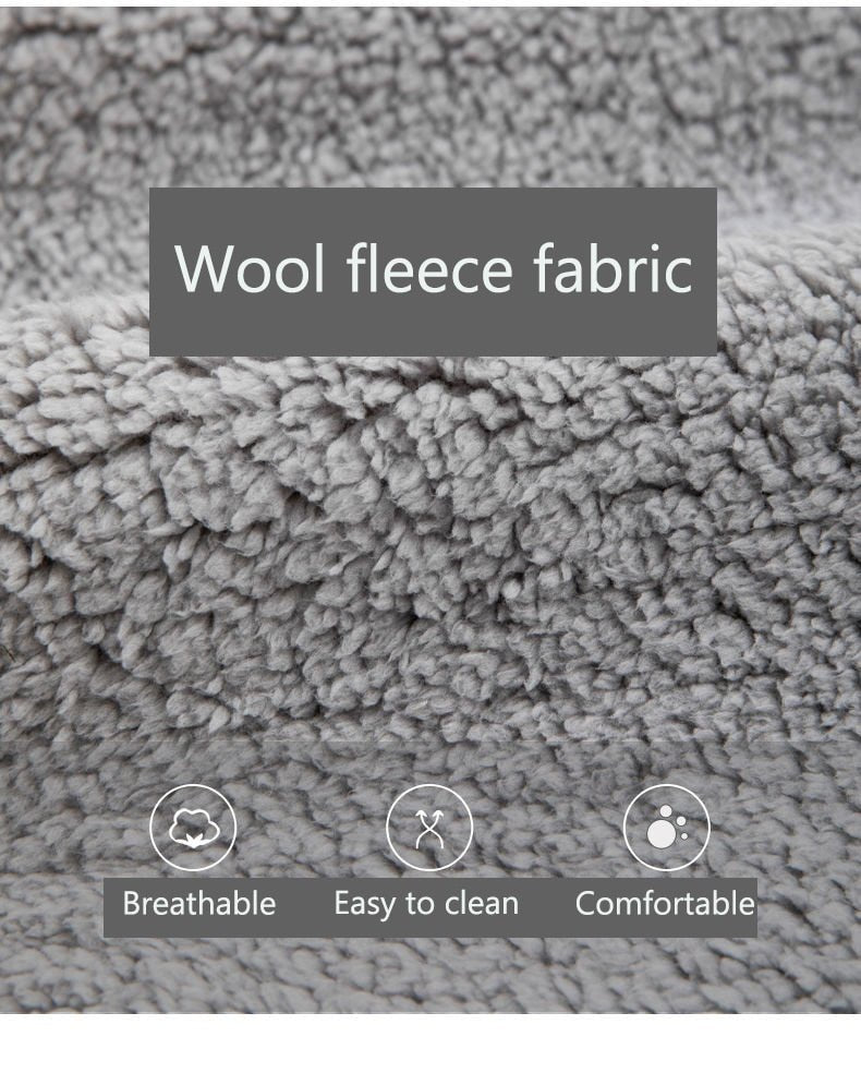 Non-Slip Wool Velvet Sofa Cover - LightsBetter