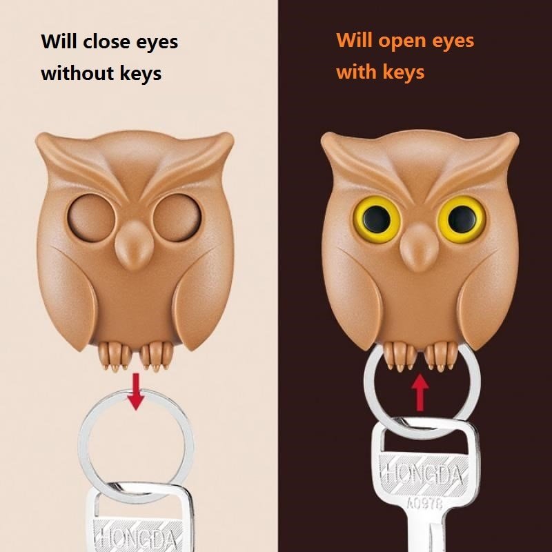 Owl Magnetic Wall Key Holder - LightsBetter