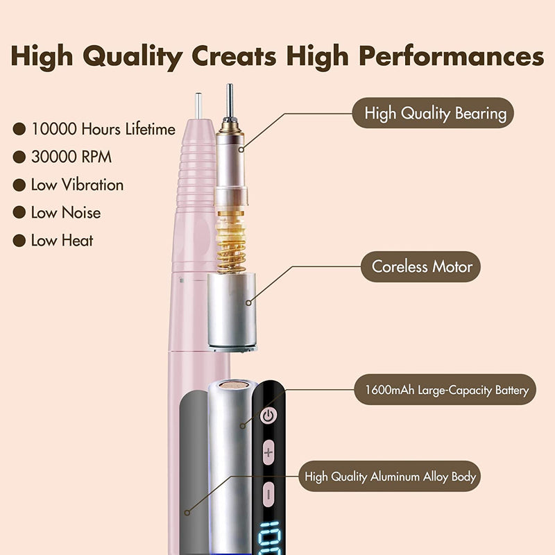Portable Electric Nail Drill - LightsBetter