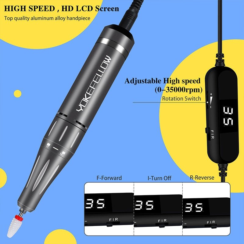 Portable Electric Nail Drill - LightsBetter