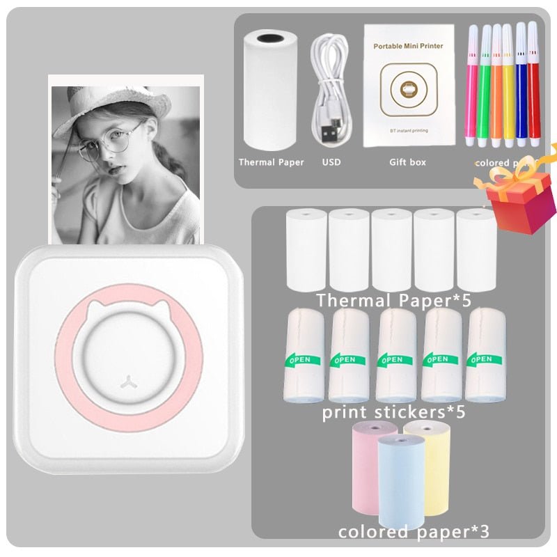Portable Mini Thermal Printer - LightsBetter