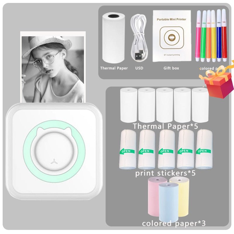 Portable Mini Thermal Printer - LightsBetter