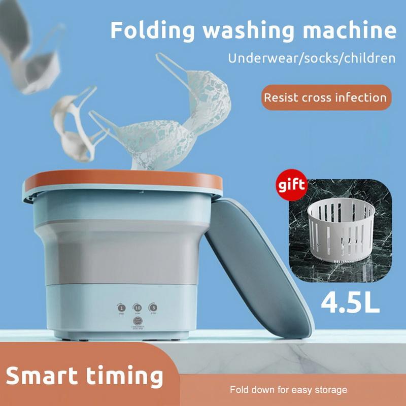 Portable Mini Washing Machine 4.5L Capacity Small Underwear Sock