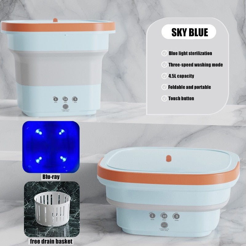 Portable Mini Washing Machine 4.5L - LightsBetter