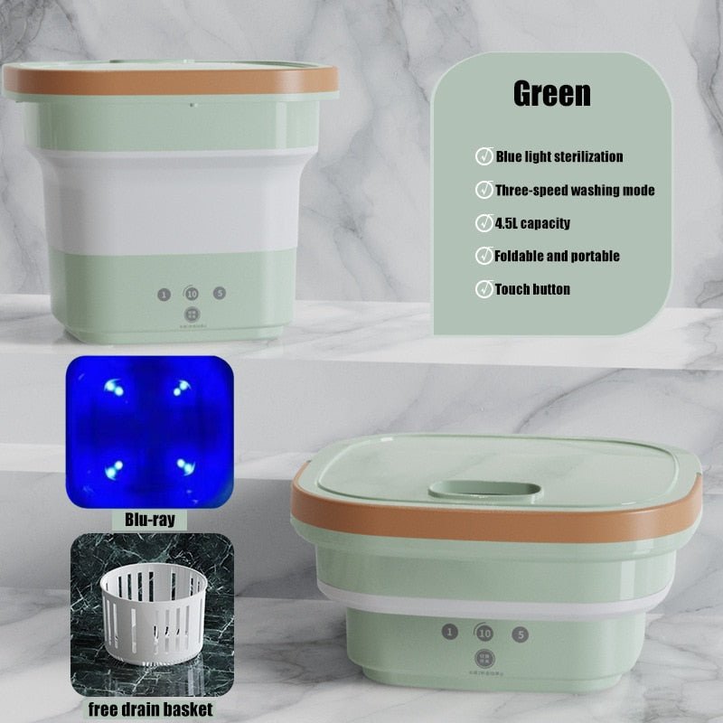 Portable Mini Washing Machine 4.5L - LightsBetter