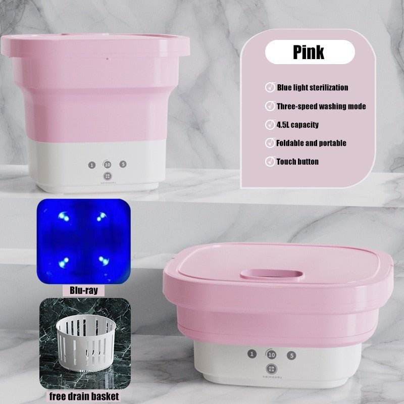 Portable Mini Washing Machine 4.5L - LightsBetter