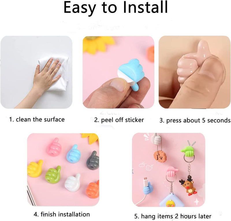 Self-Adhesive Hook / 10Pcs - LightsBetter