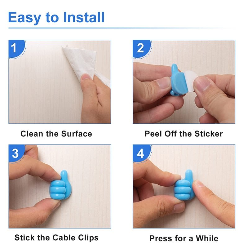 Self-Adhesive Hook / 10Pcs - LightsBetter