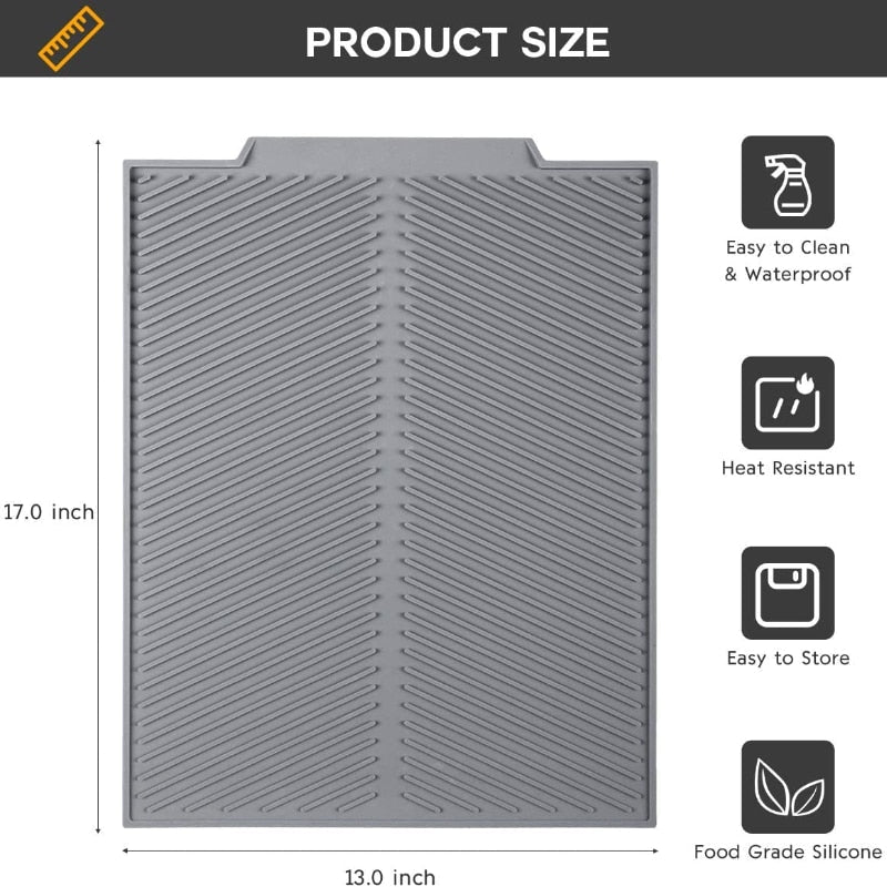 Silicone Dish Drying Mat - LightsBetter