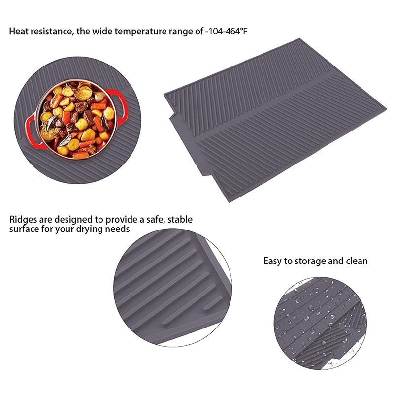 Silicone Dish Drying Mat - LightsBetter