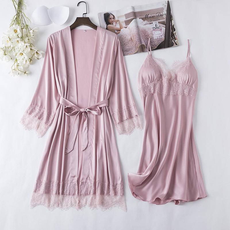 Silk Satin Lingerie 5PCS - LightsBetter